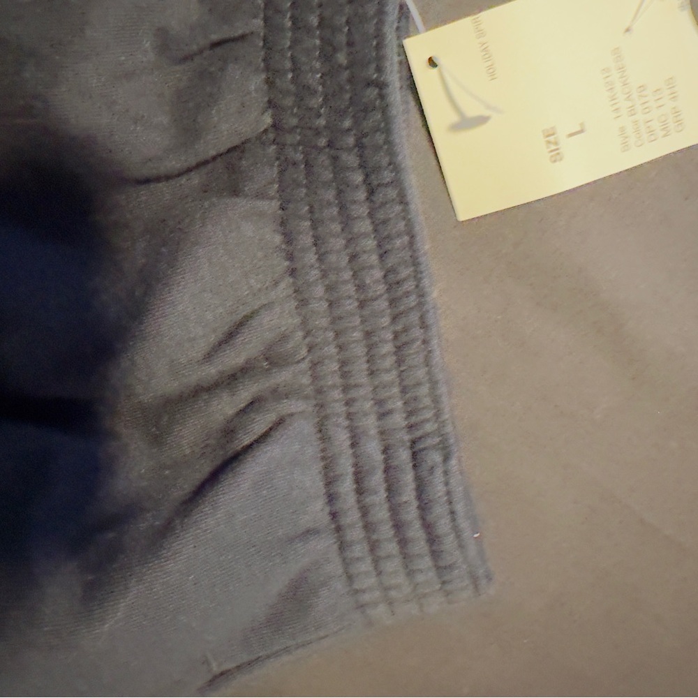 NWT Bechamel Black Elasticated Waist 100% Cotton Long Black Skirt Split in Back - Picture 14 of 14